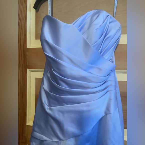 Alfred Angelo Corset Strapless Satin Dress - 💜Prom,Wedding,Formal, Bridesmaid - Picture 2 of 14